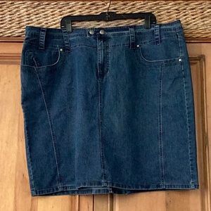 🦋NWOT Avenue Jeans So Fun Size 26 Awesome Denim Skirt Wardrobe Must Have 🦋